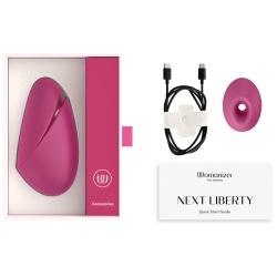 WOMANIZER - NEXT LIBERTY STIMOLATORE CLITORIDEO 3D INTENSO ROSA ARIA DI PIACERE