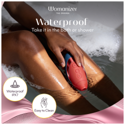 WOMANIZER - NEXT LIBERTY 3D PLEASURE AIR STIMOLATORE CLITORIDEO BLU/ROSSO