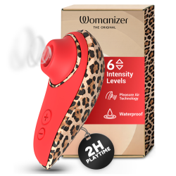 WOMANIZER - LIBERTY 2 SAUG-KLITORISSTIMULATOR, 8 INTENSITÄTSSTUFEN, LEOPARDENMUSTER