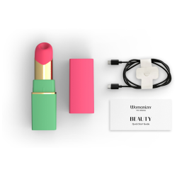 WOMANIZER - SCHÖNER SAUG-KLITARSIMULATOR MIT 6 INTENSITÄTSSTUFEN, GRÜN UND PINK