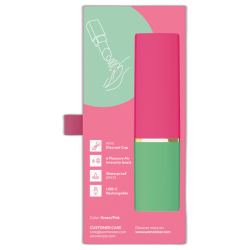 WOMANIZER - ESTIMULADOR CLITORIANO DE SUCÇÃO COM 6 NÍVEIS DE INTENSIDADE, VERDE E ROSA