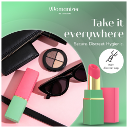 WOMANIZER - SCHÖNER SAUG-KLITARSIMULATOR MIT 6 INTENSITÄTSSTUFEN, GRÜN UND PINK