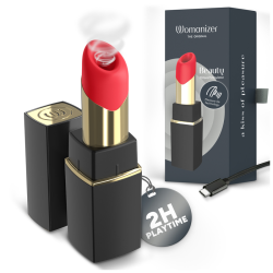 WOMANIZER - SCHÖNER SAUG-KLTORALSTIMULATOR MIT 6 INTENSITÄTSSTUFEN, SCHWARZ UND GOLD
