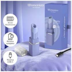 WOMANIZER - BEAUTY SUCTION CLITORAL STIMULATOR 6 INTENSITY LEVELS LILAC