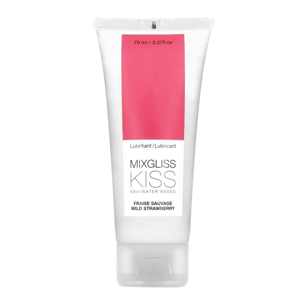 MIXGLISS - LUBRIFIANT BASE D'EAU SAVEUR FRAISE 70 ML