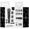 INTENSE - KURT MINI MASSAGER WITH 4 INTERCHANGEABLE HEADS BLACK