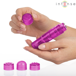 INTENSO - MINI MASSAGGIATORE KURT CON 4 TESTINE INTERCAMBIABILI ROSA