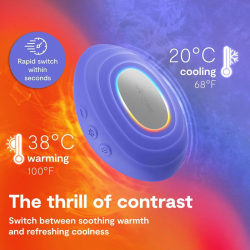 WE-VIBE - VIBRATORE RISCALDANTE E RAFFREDDANTE A TEMPERATURA INTENSIVA, COLORE BLU LAVANDA