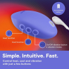 WE-VIBE - TEMP HEATING AND COOLING VIBRATOR LAVENDER BLUE