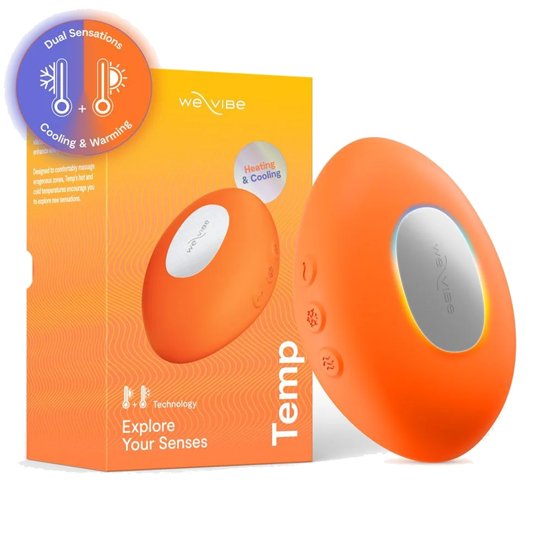 WE-VIBE - VIBRATORE RISCALDANTE E RAFFREDDANTE A TEMPERATURA ARANCIONE
