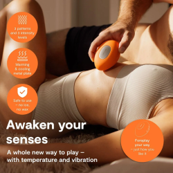 WE-VIBE - VIBRATEUR CHAUFFANT ET REFROIDISSANT À TEMPÉRATURE MANDARINE