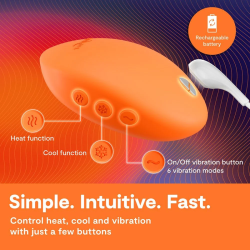 WE-VIBE - VIBRATORE RISCALDANTE E RAFFREDDANTE A TEMPERATURA ARANCIONE