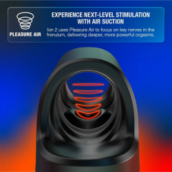 ARCWAVE - ION 2 STROKER MASCULINO COM ESTIMULAÇÃO POR ONDAS DE AR PULSANTES PRETO