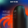 ARCWAVE - ION 2 STROKER MASCULINO COM ESTIMULAÇÃO POR ONDAS DE AR PULSANTES PRETO