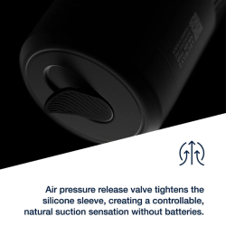 ARCWAVE - POW MANUELLER STROKER MIT SAUGKONTROLLE SCHWARZ