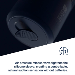 ARCWAVE - POW STROKER MANUAL COM CONTROLO DE SUCÇÃO AZUL