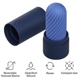 ARCWAVE - GHOST STROKER RÉVERSIBLE EN SILICONE BLEU