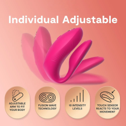 WE-VIBE - CHORUS PRO PREMIUM COUPLES VIBRATOR ELECTRIC PINK