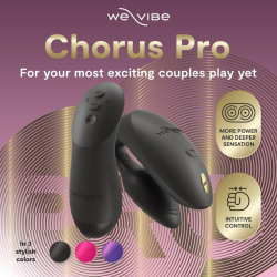 WE-VIBE - CHORUS PRO PREMIUM COUPLES VIBRATOR SATIN BLACK