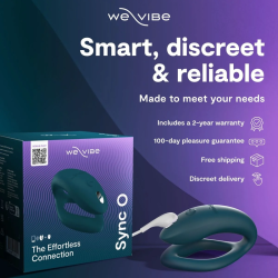 WE-VIBE - SYNC 2 ADJUSTABLE COUPLES VIBRATOR VELVET GREEN