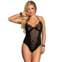 SUBBLIME - TEDDY FLORAL DENTELLE NOIR TAILLE UNIQUE