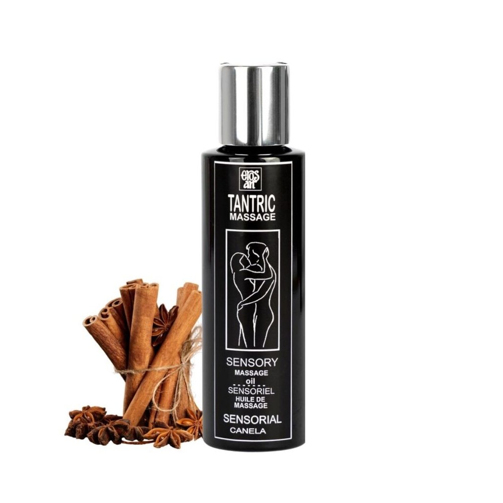 EROS-ART - ÓLEO DE MASSAGEM TÂNTRICA NATURAL E CANELA AFRODISÍACO 100 ML