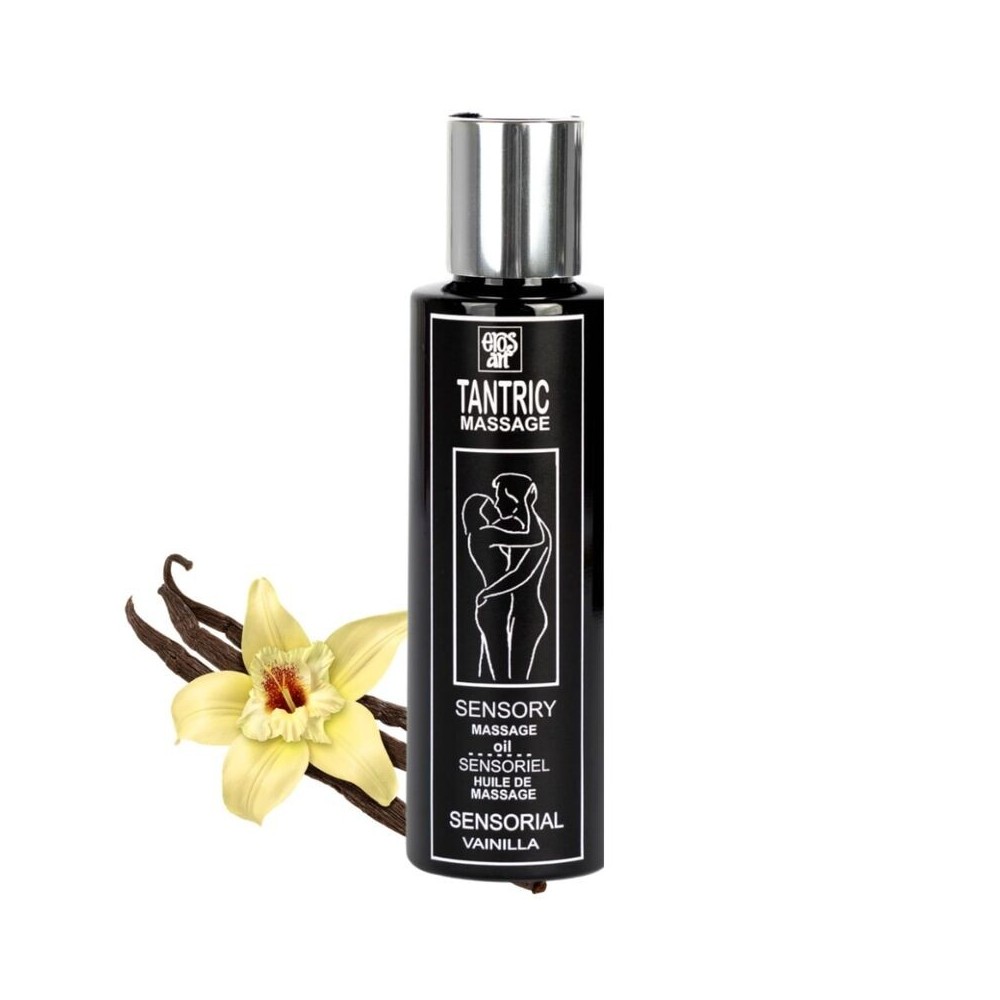 EROS-ART - HUILE DE MASSAGE TANTRIQUE NATURELLE ET VANILLE APHRODISIAQUE 100 ML