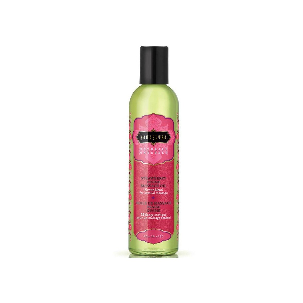 KAMASUTRA - HUILE DE MASSAGE DIVINE FRAISE NATURALS 236ML