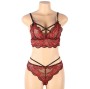 SUBBLIME - SET ENSEMBLE DEUX PIÈCES TOP ET CULOTTE EN DENTELLE S/M