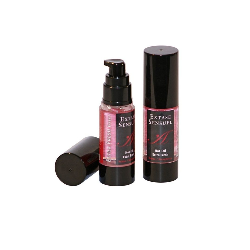 EXTASE SENSUAL - HUILE DE MASSAGE EFFET FRAISE EXTRA FRAÎCHE 30 ML