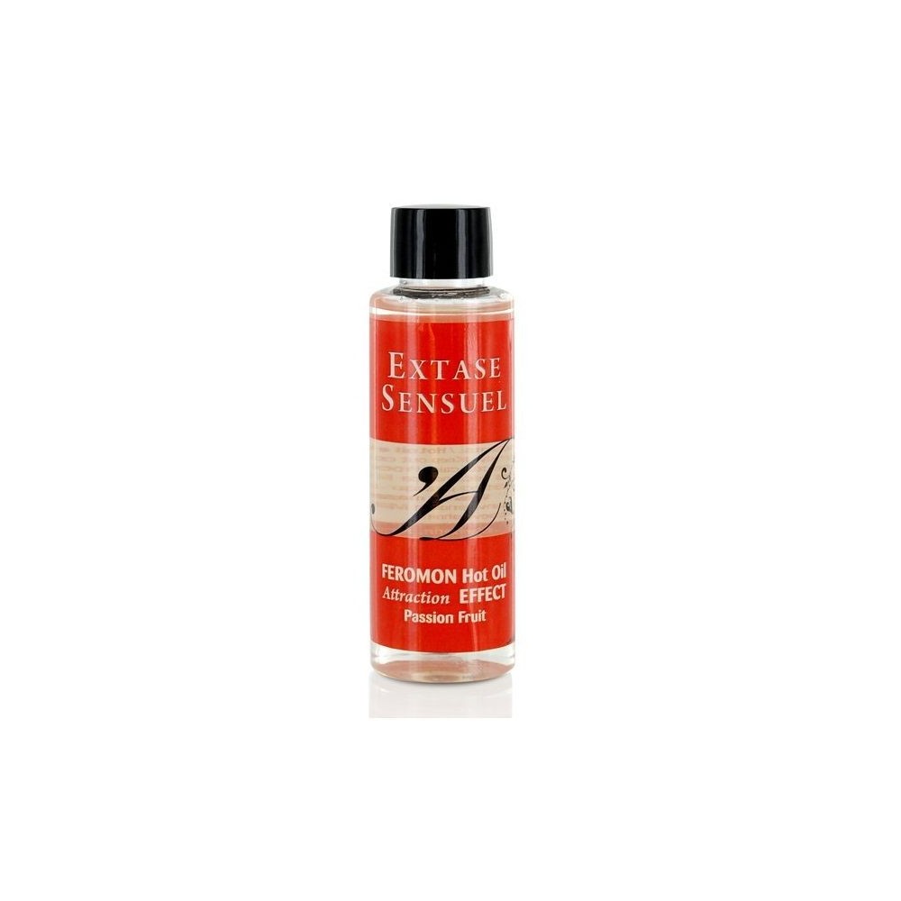 EXTASE SENSUAL - HUILE DE MASSAGE EFFET THERMIQUE AUX PHÉROMONES DE FRUITS DE LA PASSION 100 ML