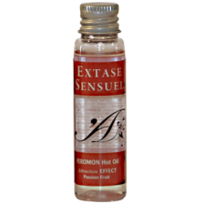 EXTASE SENSUAL - HEAT EFFECT MASSAGE OIL WITH PASSION FRUIT PHEROMONES TRAVEL 35 ML