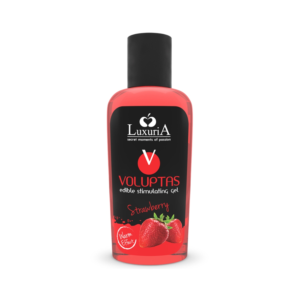 INTIMATELINE LUXURIA - VOLUPTAS GEL DA MASSAGGIO ALIMENTARE EFFETTO RISCALDANTE - FRAGOLA 100 ML