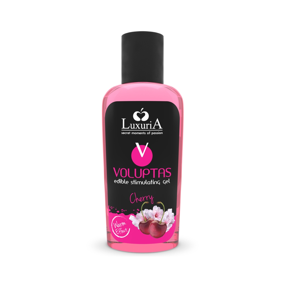 INTIMATELINE LUXURIA - VOLUPTAS GEL DE MASSAGEM COMESTÍVEL EFEITO AQUECEDOR - CEREJA 100 ML