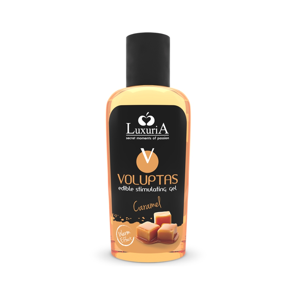 INTIMATELINE LUXURIA - VOLUPTAS GEL DE MASSAGEM COMESTÍVEL EFEITO AQUECEDOR - CARAMELO 100 ML