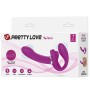 PRETTY LOVE - VALERIE VIBRATORE DOPPIO STRAP-ON 12 VIBRAZIONI VIOLA