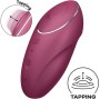 SATISFYER - TAP & CLIMAX 1 LAY-ON VIBRATOR RED