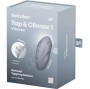 SATISFYER - TAP & CLIMAX 1 LAY-ON VIBRATOR GREY