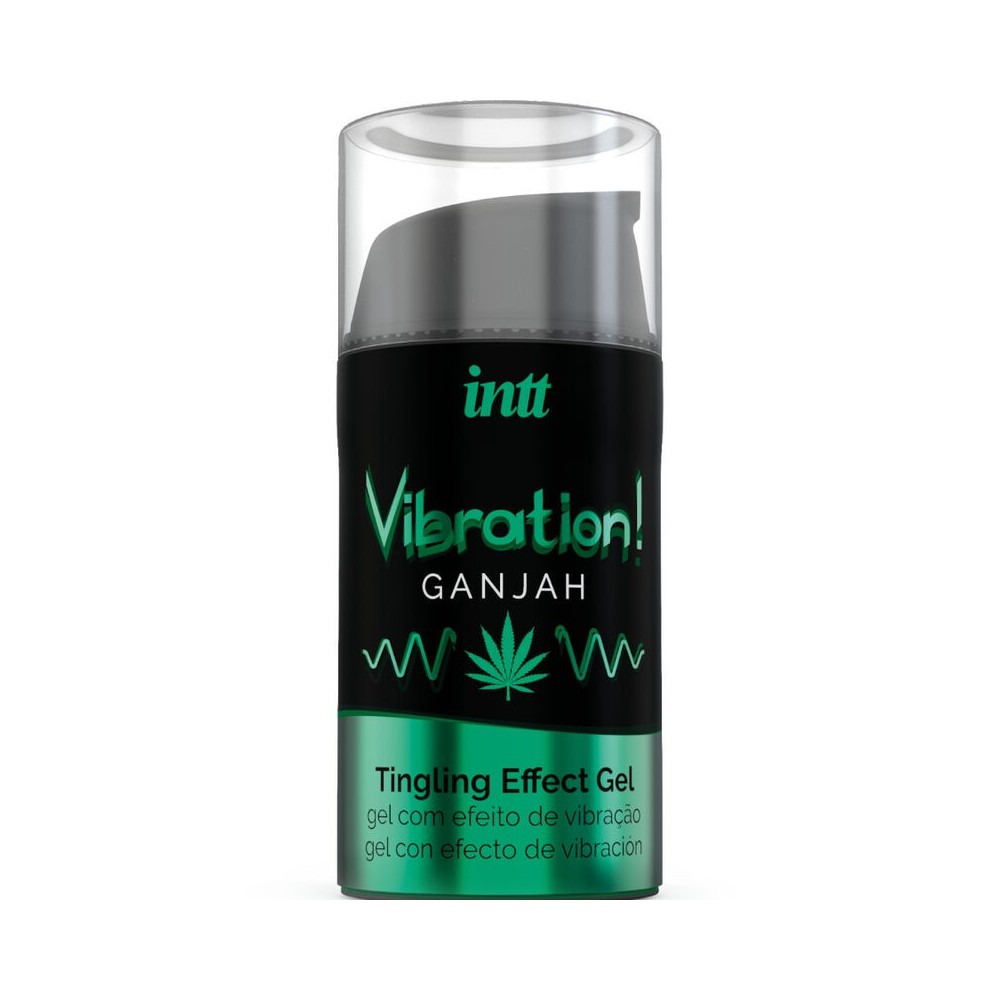 INTT - PODEROSO ESTIMULANTE ÍNTIMO GEL VIBRATÓRIO LÍQUIDO CANNABIS 15ML