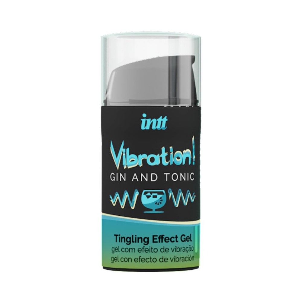 INTT - GEL VIBRATEUR LIQUIDE PUISSANT STIMULANT INTIME GIN & TONIC 15ML