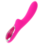 OHMAMA - MAGNETIC RECHARGEABLE 10 SPEEDS SILICONE VIBRATOR 21 CM