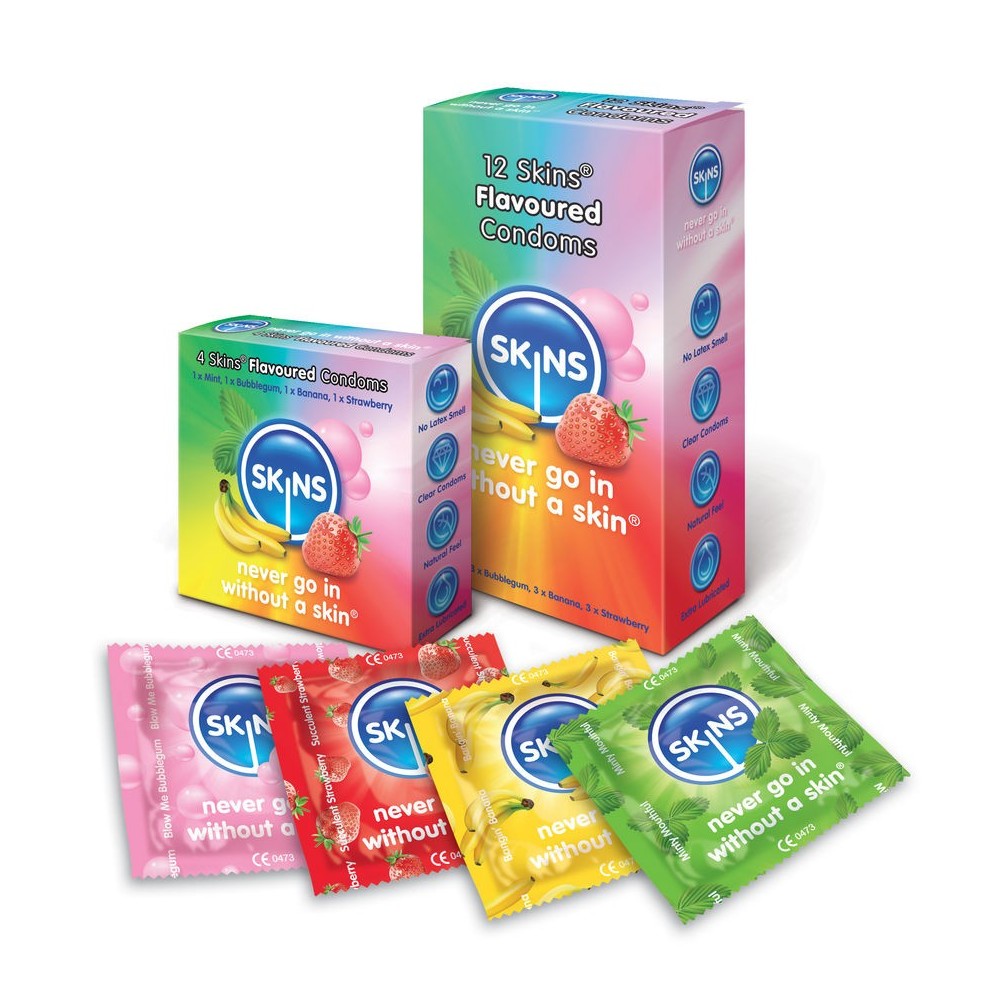 SKINS - CONDOM FLAVOURS 12 PACK