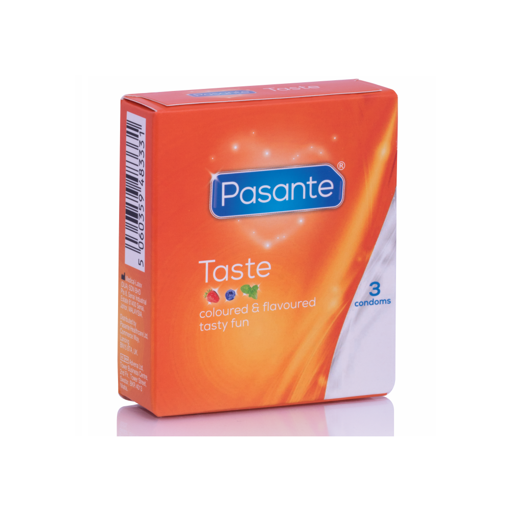 PASANTE - CONDOMS FLAVORS 3 UNITS