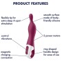 SATISFYER - VIBRADOR AMAZING 1 ASPOT BERRY