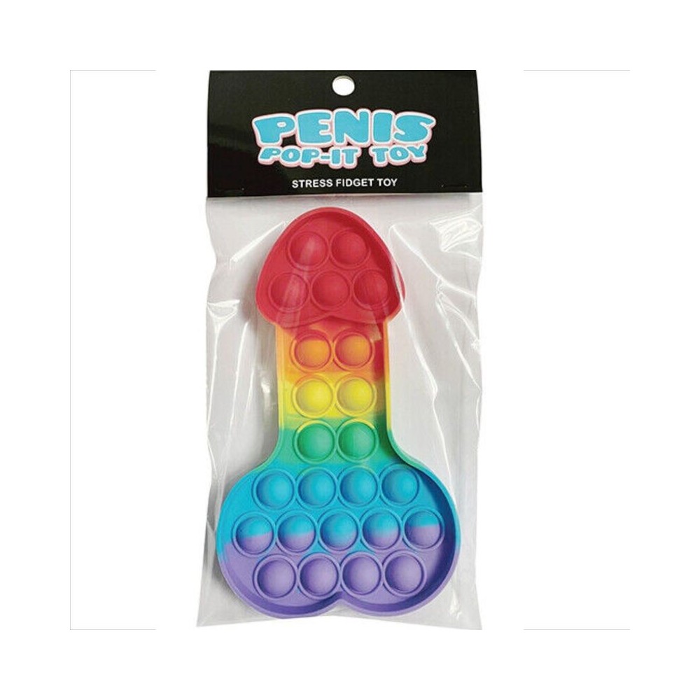 KHEPER GAMES - GIOCATTOLO ANTISTRESS PENE POP-IT MULTICOLORE