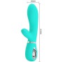 PRETTY LOVE - THOMAS MULTIFUNCTION G-SPOT VIBRATOR AQUA GREEN