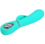 PRETTY LOVE - VIBRATORE MULTIFUNZIONE G-SPOT PRESCOTT VERDE ACQUA
