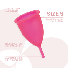 INTIMICHIC - MENSTRUAL CUP MEDIZINISCHES SILIKON - GRÖSSE S