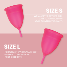 INTIMICHIC - MENSTRUAL CUP MEDICAL GRADE SILICONE - SIZE S