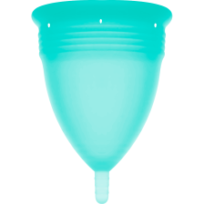 STERCUP - COUPE MENSTRUELLE EN SILICONE FDA AIGUE-MARINE - TAILLE L